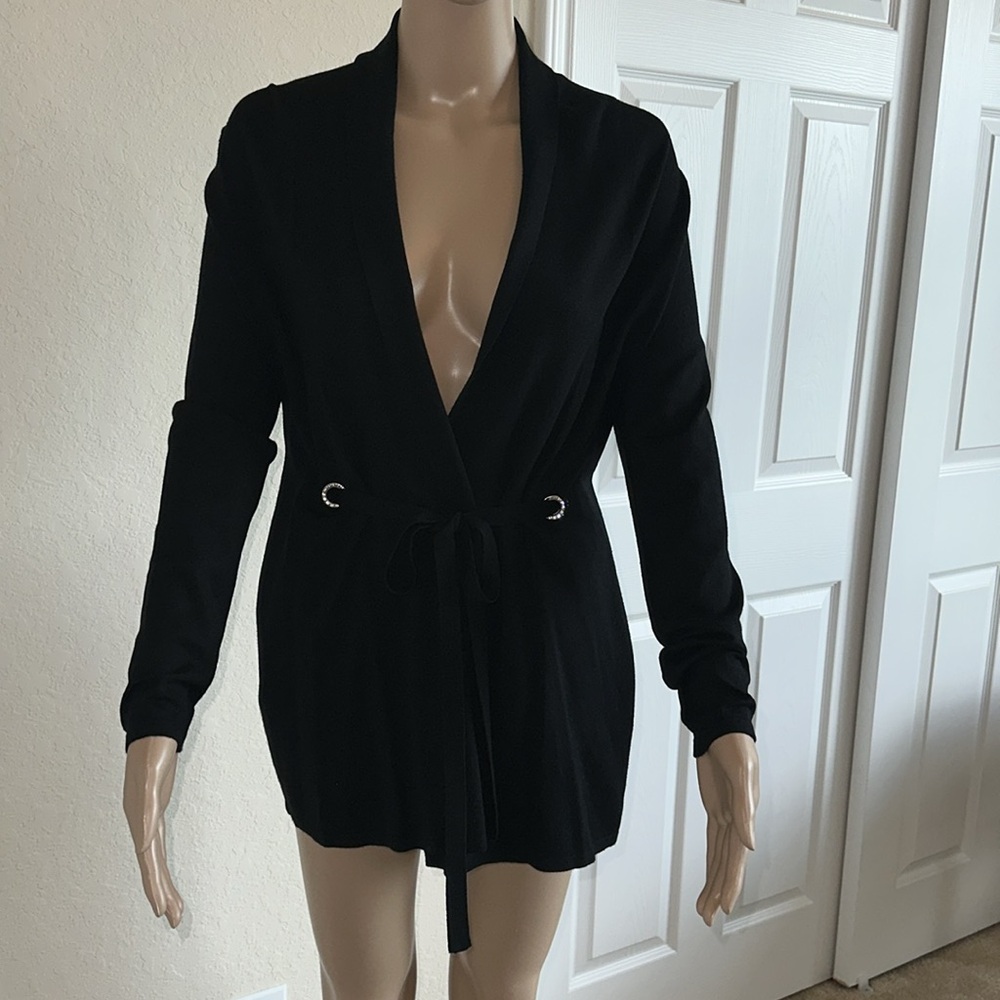 INC International Concepts Black Cardigan